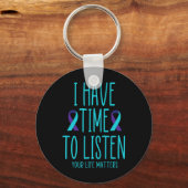 Heb tijd om te luisteren naar zelfmoordbewustzijn  sleutelhanger (Voorkant)