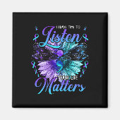 Heb tijd om te luisteren naar zelfmoordpreventie b magneet (Voorkant)