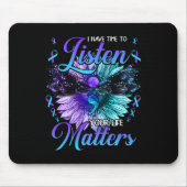 Heb tijd om te luisteren naar zelfmoordpreventie b muismat (Voorkant)