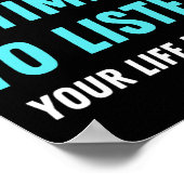 Heb tijd om te luisteren naar zelfmoordpreventie b poster (Hoek)