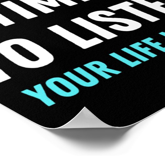 Heb tijd om te luisteren naar zelfmoordpreventie b poster (Hoek)