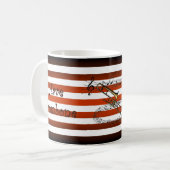 Heb trombone ~ Will Travel ~ Musical Stripes ~ Koffiemok (Voorkant links)