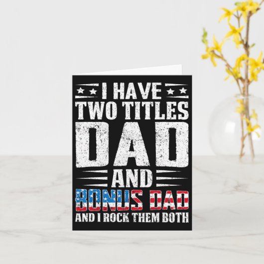 Heb twee titels Pap en Bonus Pap Grappig Vader's D Kaart (Gele Bloem)