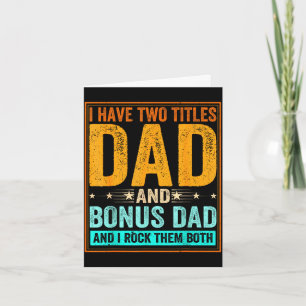 Heb twee titels papa en bonus papa grappige mannen kaart