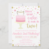 Heb uw Cake en eet het twee Uitnodiging uit (Voorkant)