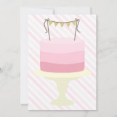 Heb uw Cake en eet het twee Uitnodiging uit (Achterkant)