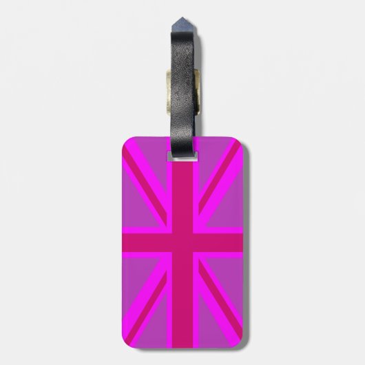 Heb uw houdbare kalm- tekst op Roze hefboom van de Bagagelabel (Achterkant verticaal)