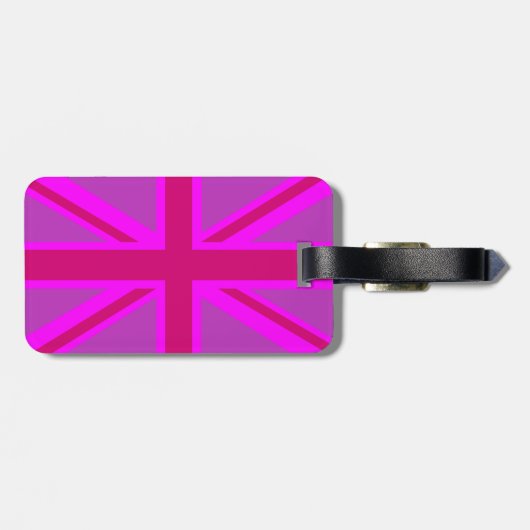 Heb uw houdbare kalm- tekst op Roze hefboom van de Bagagelabel (Achterkant horizontaal)