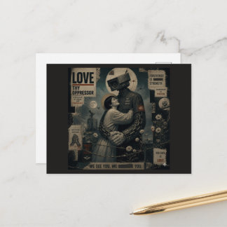 Heb uw onderdrukker lief briefkaart