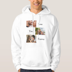 Heb van u ooit Douane 3 Foto's en Naam paren Hoodie