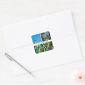 Heb verjaardag Artistic Libel Vierkante Sticker (Envelop)