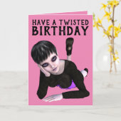 HEB VERJAARDAG, EMO MEISJESKAARTEN KAART (Gele Bloem)