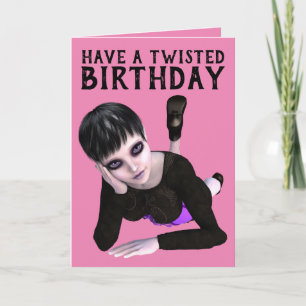 HEB VERJAARDAG, EMO MEISJESKAARTEN KAART