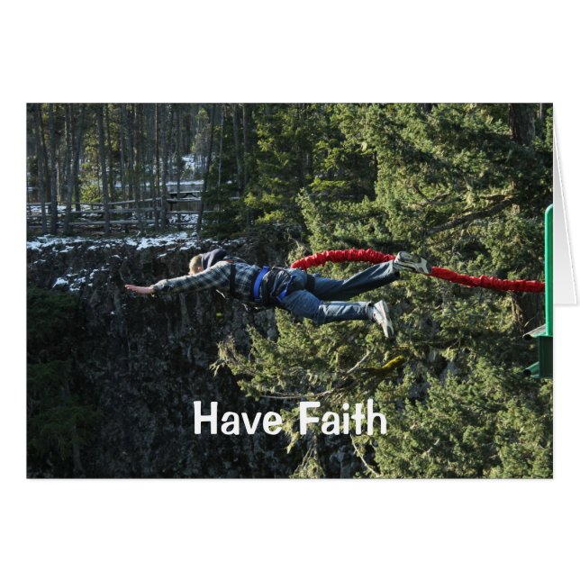 Heb vertrouwen - Bungeejumper (Voorkant Horizontaal)