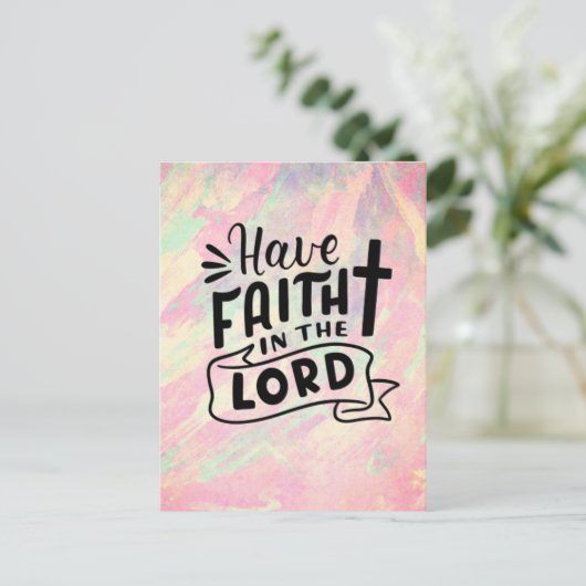 Heb vertrouwen in de Heer Briefkaart (Staand voorkant)