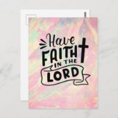 Heb vertrouwen in de Heer Briefkaart (Voorkant / Achterkant)
