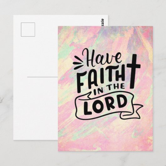 Heb vertrouwen in de Heer Briefkaart (Voorkant / Achterkant)