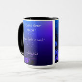 Heb vertrouwen in God Diepe Kleuren Mok (Voorkant links)