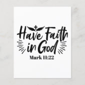 Heb vertrouwen in God Marcus 11:22 Inspirerend quo (Voorkant)