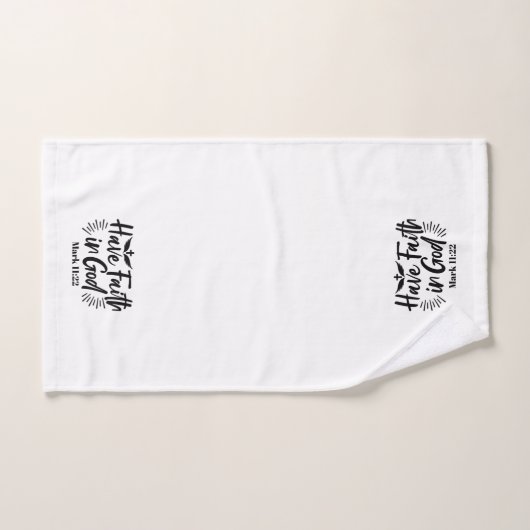 Heb vertrouwen in God Marcus 11:22 Inspirerend quo Handdoek (Handdoek)