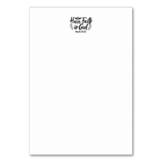 Heb vertrouwen in God Marcus 11:22 Inspirerend quo Kaart (Achterkant)