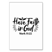 Heb vertrouwen in God Marcus 11:22 Inspirerend quo Kaart (Voorkant)