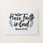 Heb vertrouwen in God Marcus 11:22 Inspirerend quo Legpuzzel (Horizontaal)