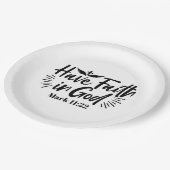 Heb vertrouwen in God Marcus 11:22 Inspirerend quo Papieren Bordje (Gekanteld)