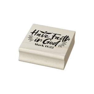 Heb vertrouwen in God Marcus 11:22 Inspirerend quo Rubberstempel
