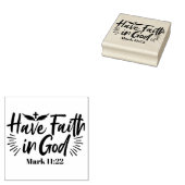 Heb vertrouwen in God Marcus 11:22 Inspirerend quo Rubberstempel (Gestempeld)