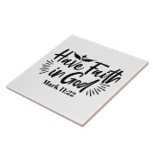 Heb vertrouwen in God Marcus 11:22 Inspirerend quo Tegeltje (Zijkant)