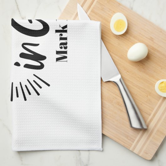 Heb vertrouwen in God Marcus 11:22 Inspirerend quo Theedoek (Quarter Fold)