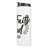 Heb vertrouwen in God Marcus 11:22 Inspirerend quo Thermosbeker (Geroteerd rechts)