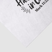 Heb vertrouwen in God Marcus 11:22 Inspirerend quo Tissuepapier (Detail)