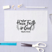 Heb vertrouwen in God Marcus 11:22 Inspirerend quo Tissuepapier (Craft)