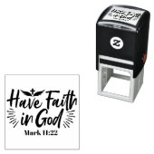 Heb vertrouwen in God Marcus 11:22 Inspirerend quo Zelfinktende Stempel (In situ)