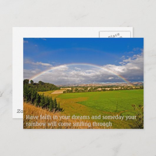 Heb vertrouwen in je dromen briefkaart (Voorkant / Achterkant)