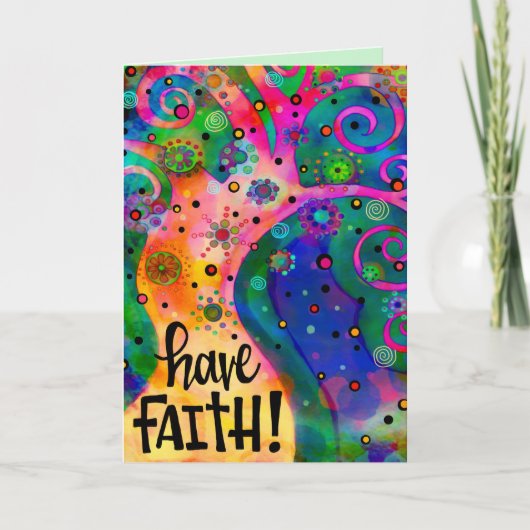 'Heb vertrouwen'-inspiratie Kaart (Voorkant)