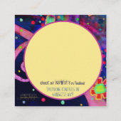 "Heb vertrouwen" Kindness Kaarten Vierkante Visitekaartje (Achterkant)