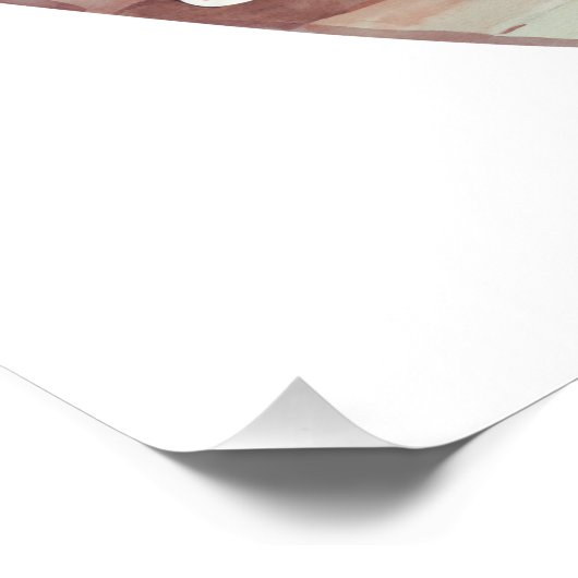 "Heb vertrouwen" Noach's Ark Waterverf Perfect Poster (Hoek)