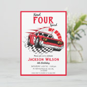 Heb vier snelheidsraceauto nodig kaart (Staand voorkant)