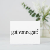 Heb Vonnegut Briefkaart (Staand voorkant)