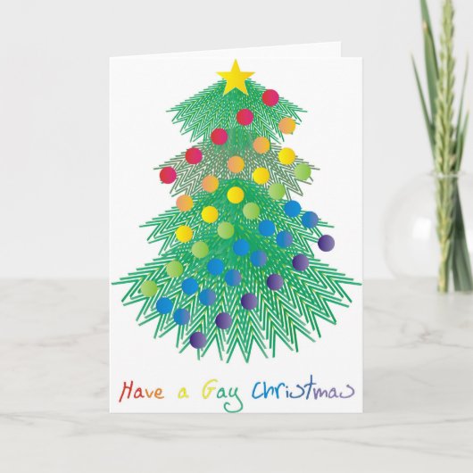 Heb Vrolijke Kerstmis Feestdagen Kaart (Voorkant)