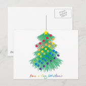 Heb Vrolijke Kerstmis Feestdagenkaart (Voorkant / Achterkant)