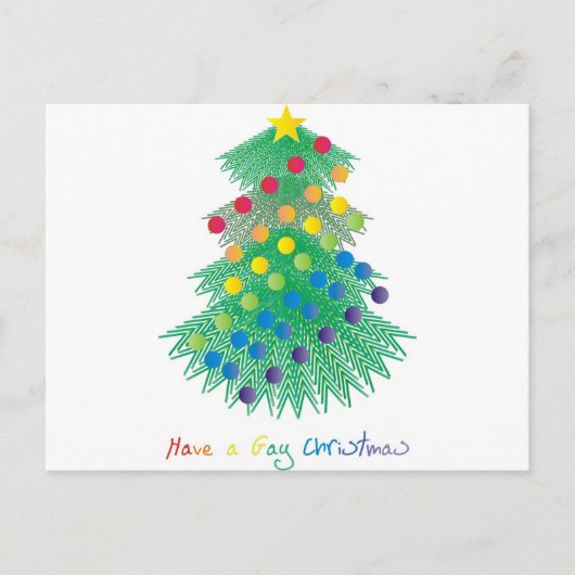 Heb Vrolijke Kerstmis Feestdagenkaart (Voorkant)