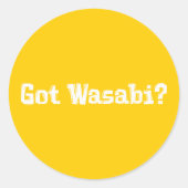 Heb Wasabi cadeaus Ronde Sticker (Voorkant)