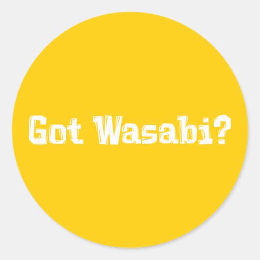Heb Wasabi cadeaus Ronde Sticker