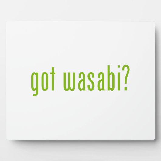 heb wasabi? fotoplaat (Voorkant)
