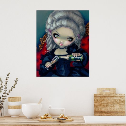 Heb wat Champagne ART PRINT gothic rococo (Keuken)