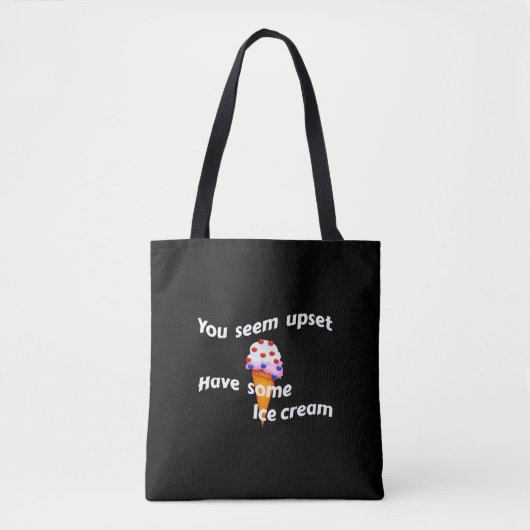 Heb wat ijsschuimer tote bag (Voorkant)